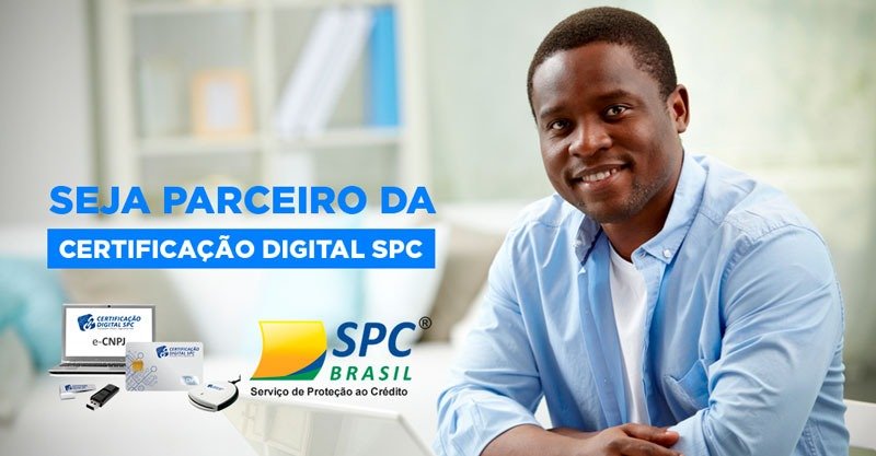 Artes para redes sociais Seja Parceiro da Certificação Digital SPC Brasil